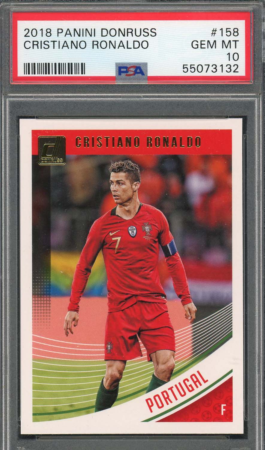 Cristiano Ronaldo Signed 2021 Topps Now UEFA CL #768 (BGS 9.5)