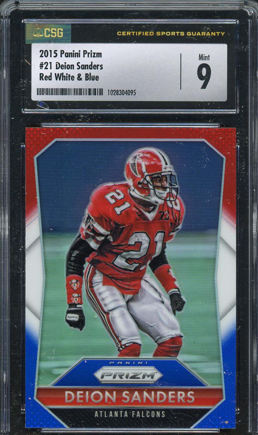 DEION SANDERS ATLANTA FALCONS FOOTBALL COLLECTIBLE CARD