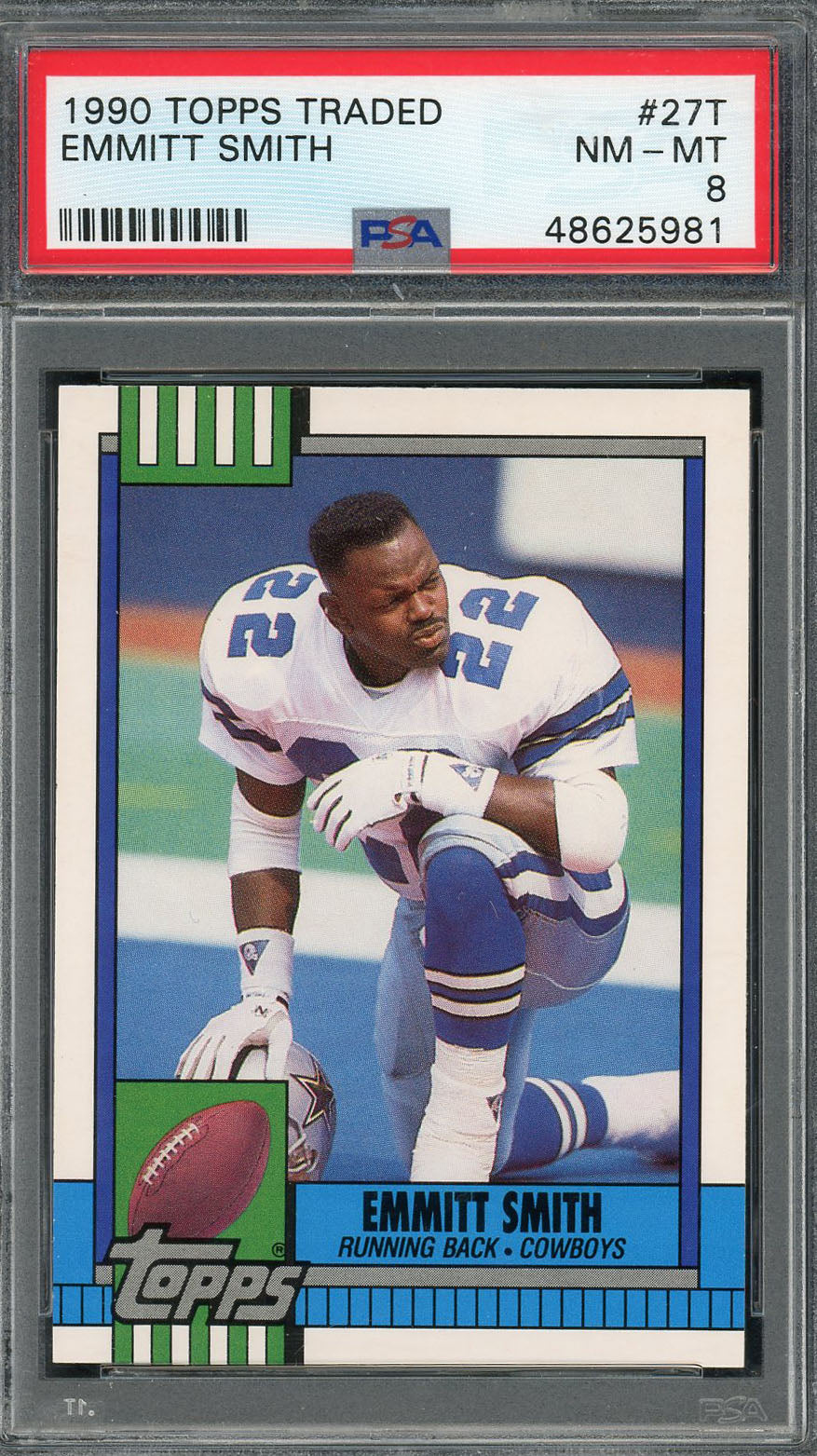 Deion Sanders 1989 Topps Traded Football Rookie Card RC #30T Graded PSA 9  MINT