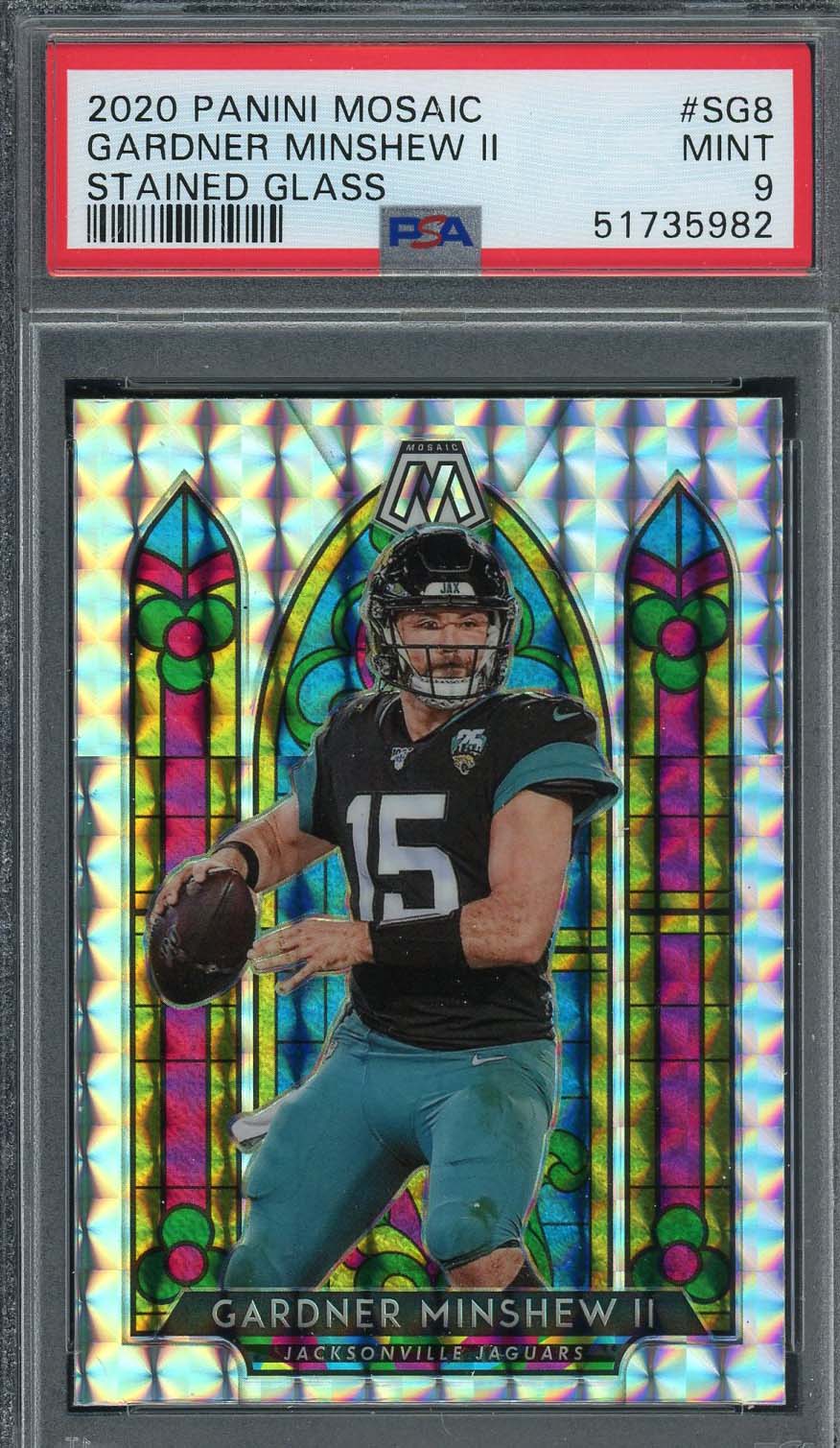 Josh Allen 2020 Mosaic Football Card Green Prizm Jacksonville 