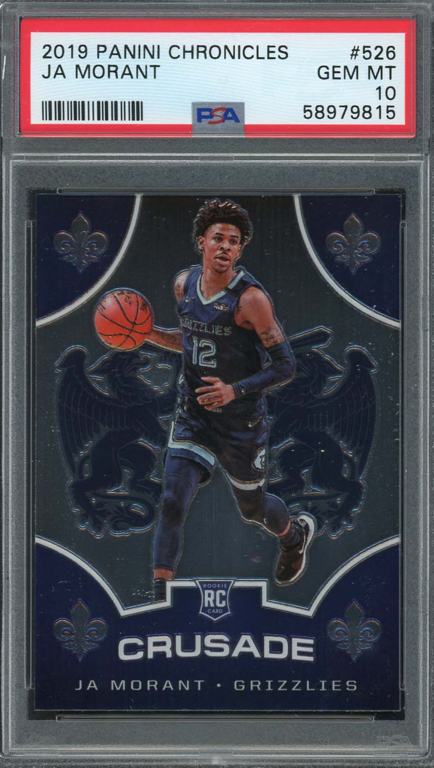 Ja Morant 2019 Panini Chronicles Basketball Rookie Card RC #681 Graded