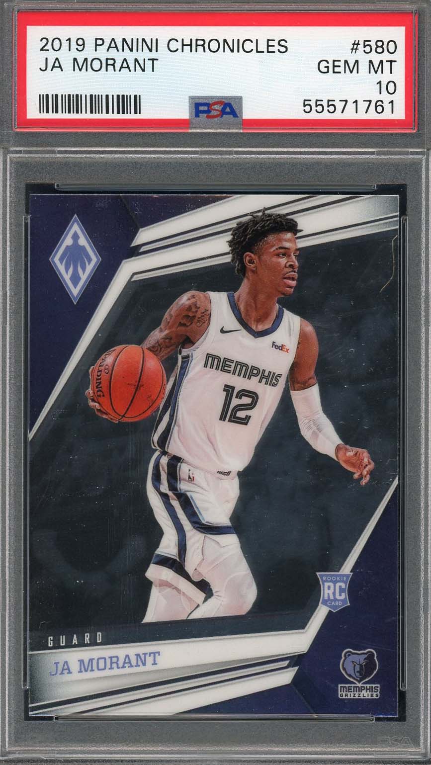 Ja Morant 2019 Panini Chronicles Basketball Rookie Card RC #681 Graded