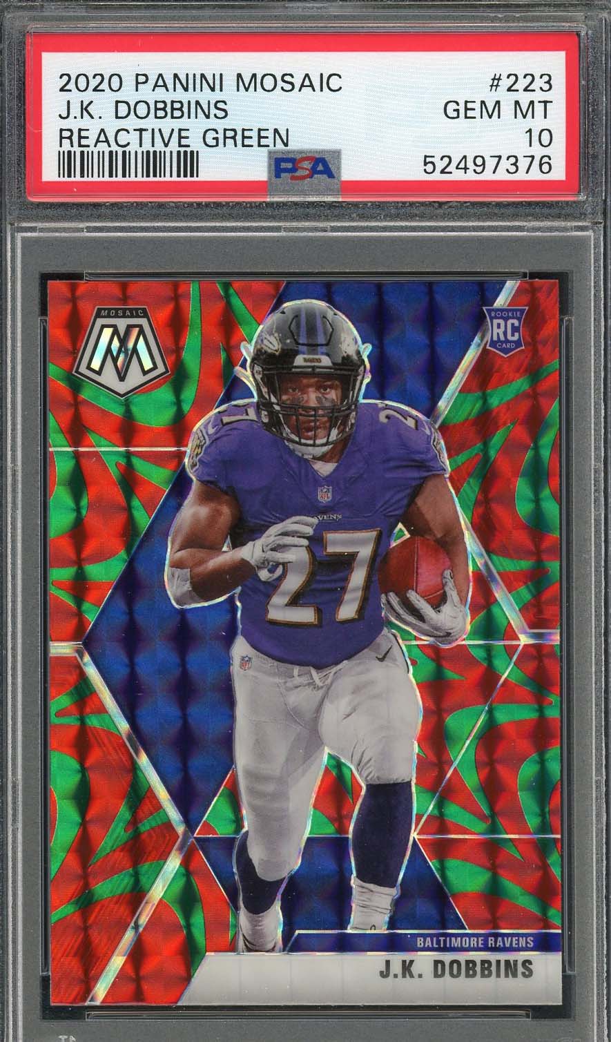 Cam Akers 2020 Panini Mosaic Football Rookie Card #277 PSA 10