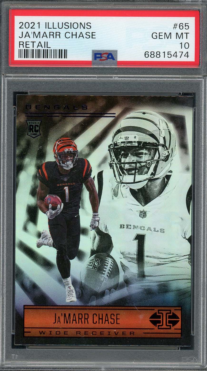 : 2021 Panini Absolute Retail #105 Ja'Marr Chase RC Rookie Card  Cincinnati Bengals Official NFL Football Trading Card in Raw (NM or Better)  Condition : Collectibles & Fine Art