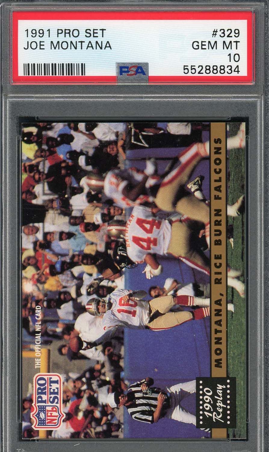 Joe Montana 1991 Pro Set Football Card 329 Graded Psa 10 Gem Mint