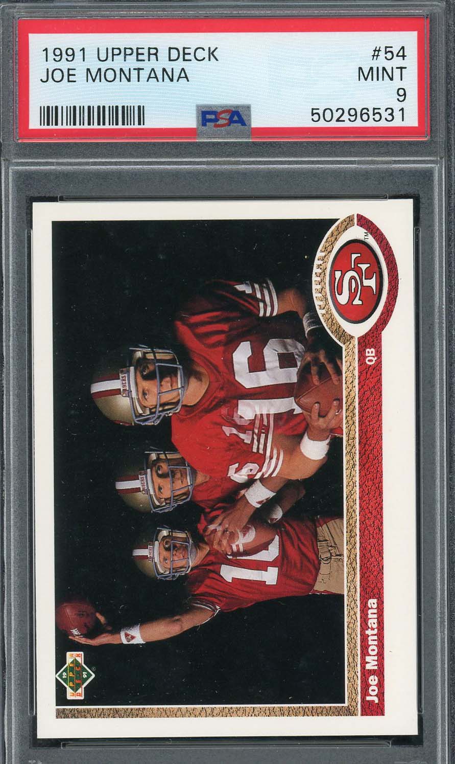 Joe Montana / Jerry Rice 1989 Score Football Card #279 Graded