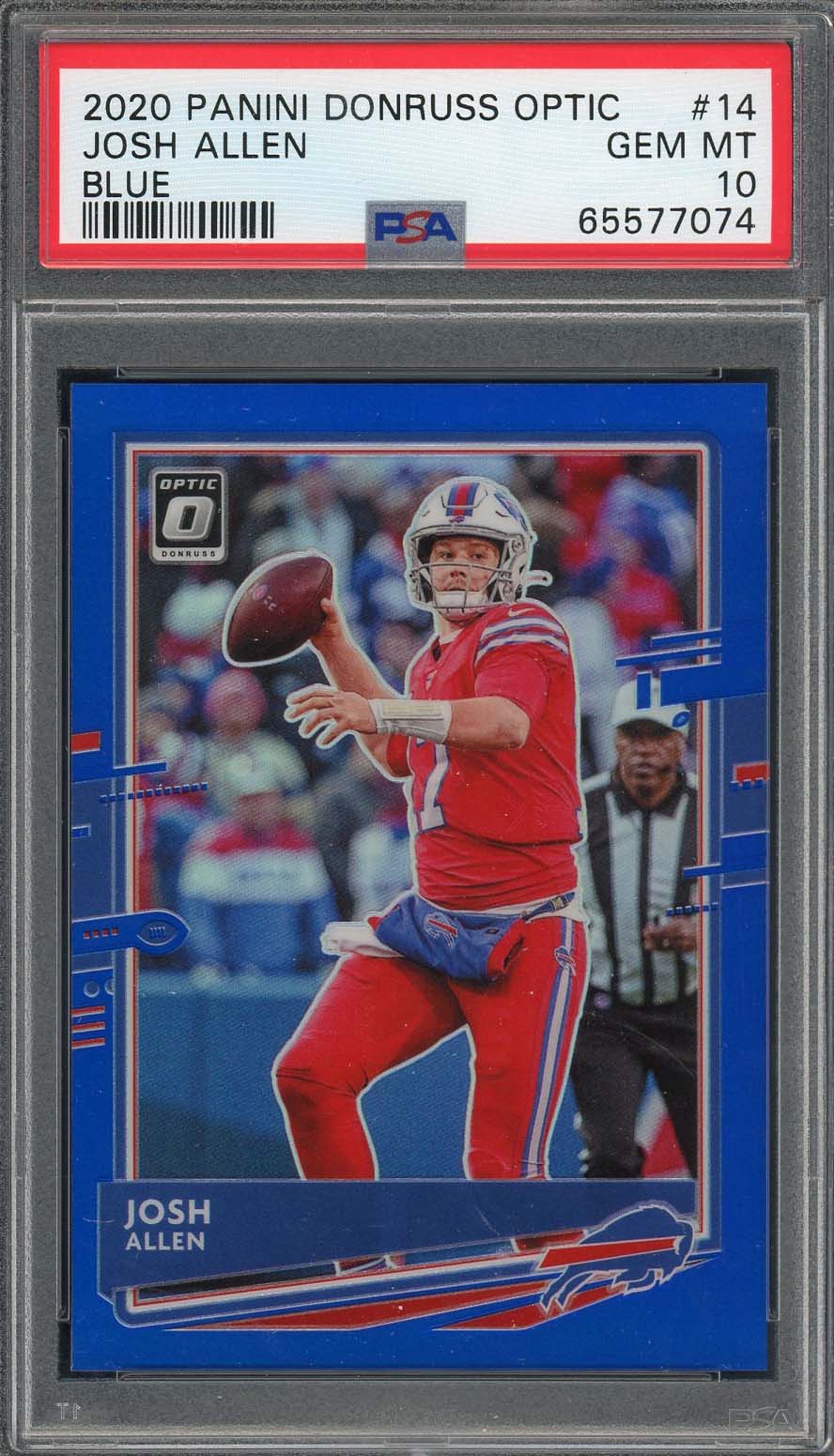 Josh Allen 2020 Panini Mosaic 26 Camo Pink Prizm PSA 9 Mint 