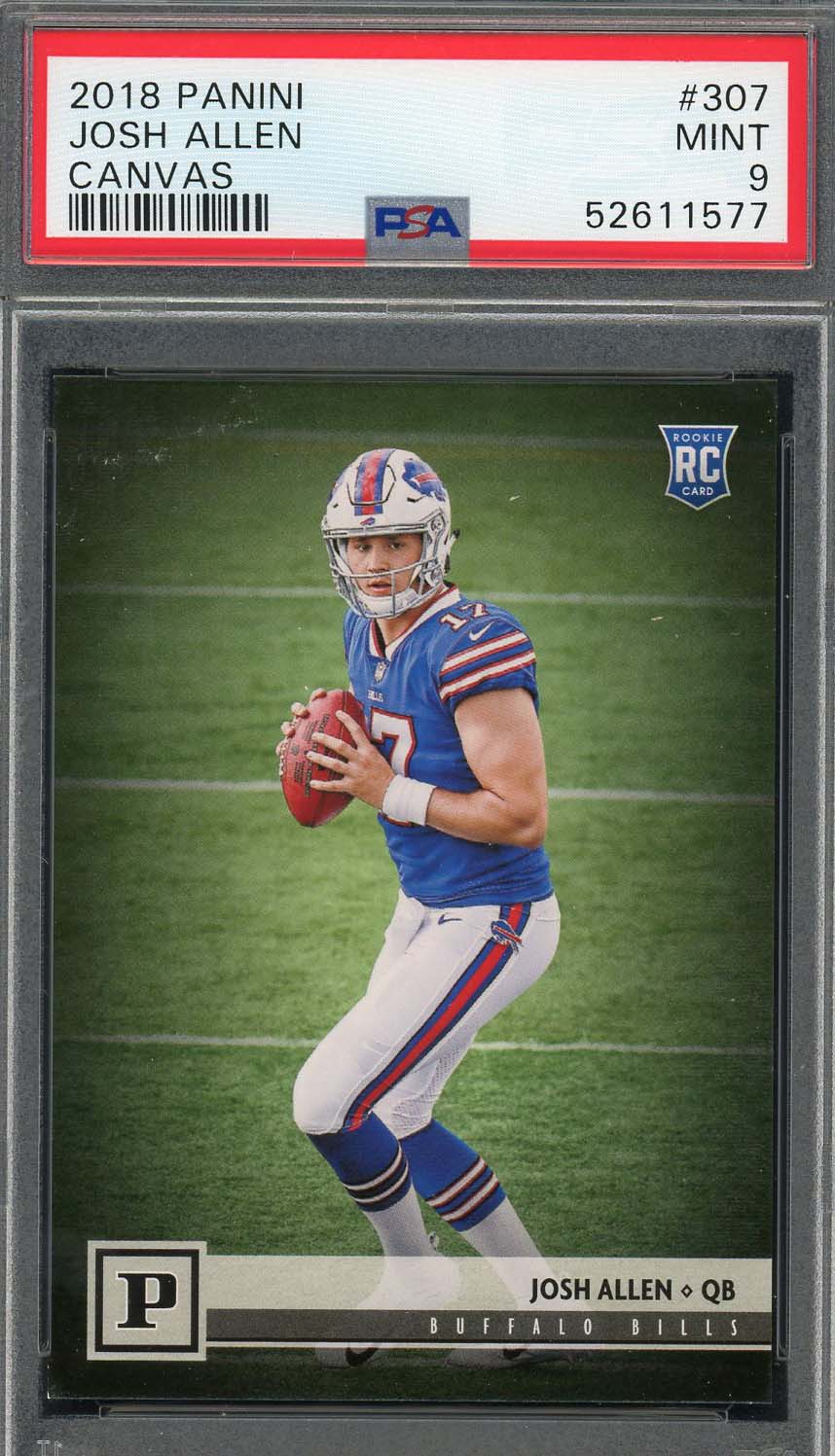 2018 Panini Donruss Rookie Phenom #4 Josh Allen Rookie Jersey Card RC BILLS