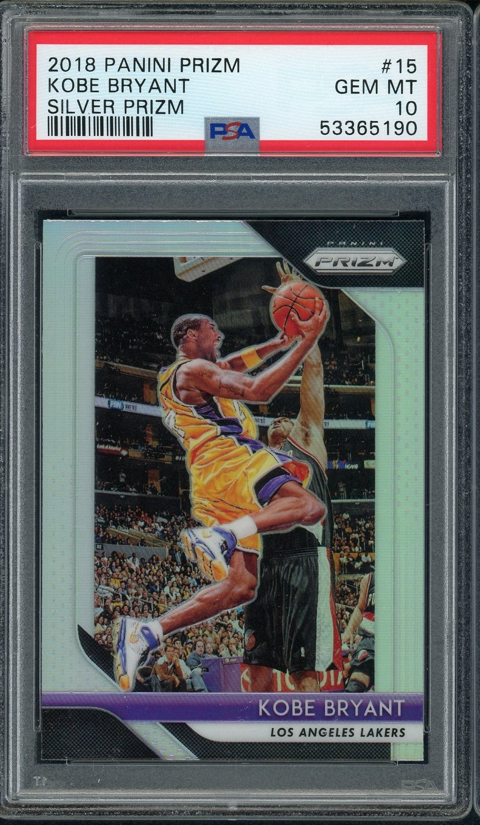 Kobe Bryant 2019 Panini Prizm NBA Finalist Basketball Card #9 Graded P