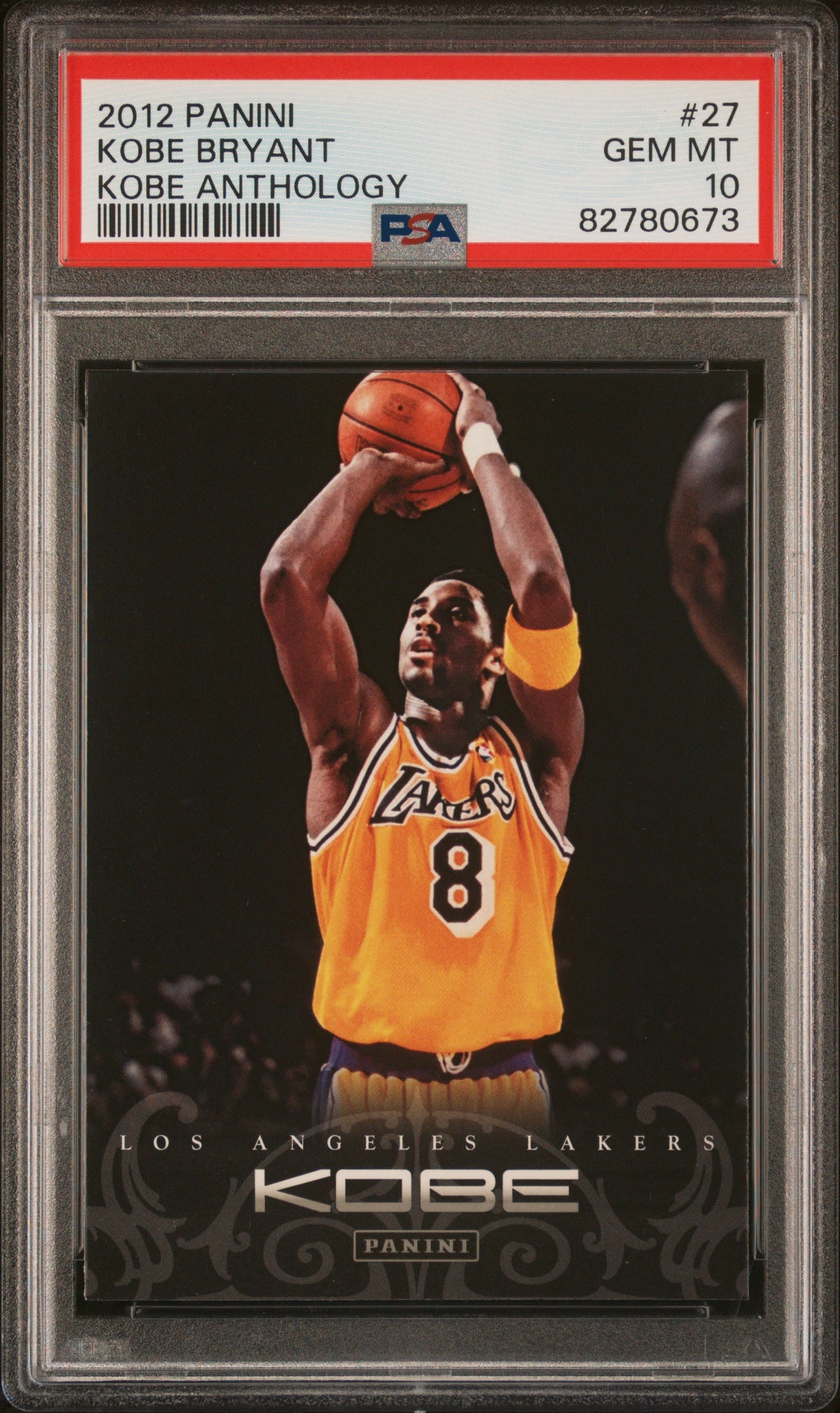 Kobe Bryant 2012 Panini Anthology Basketball Card #127 Graded PSA 10