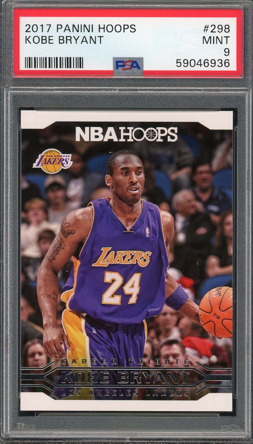 Kobe Bryant 2008 Topps 1958-59 Variation Basketball Card #24 Graded PS