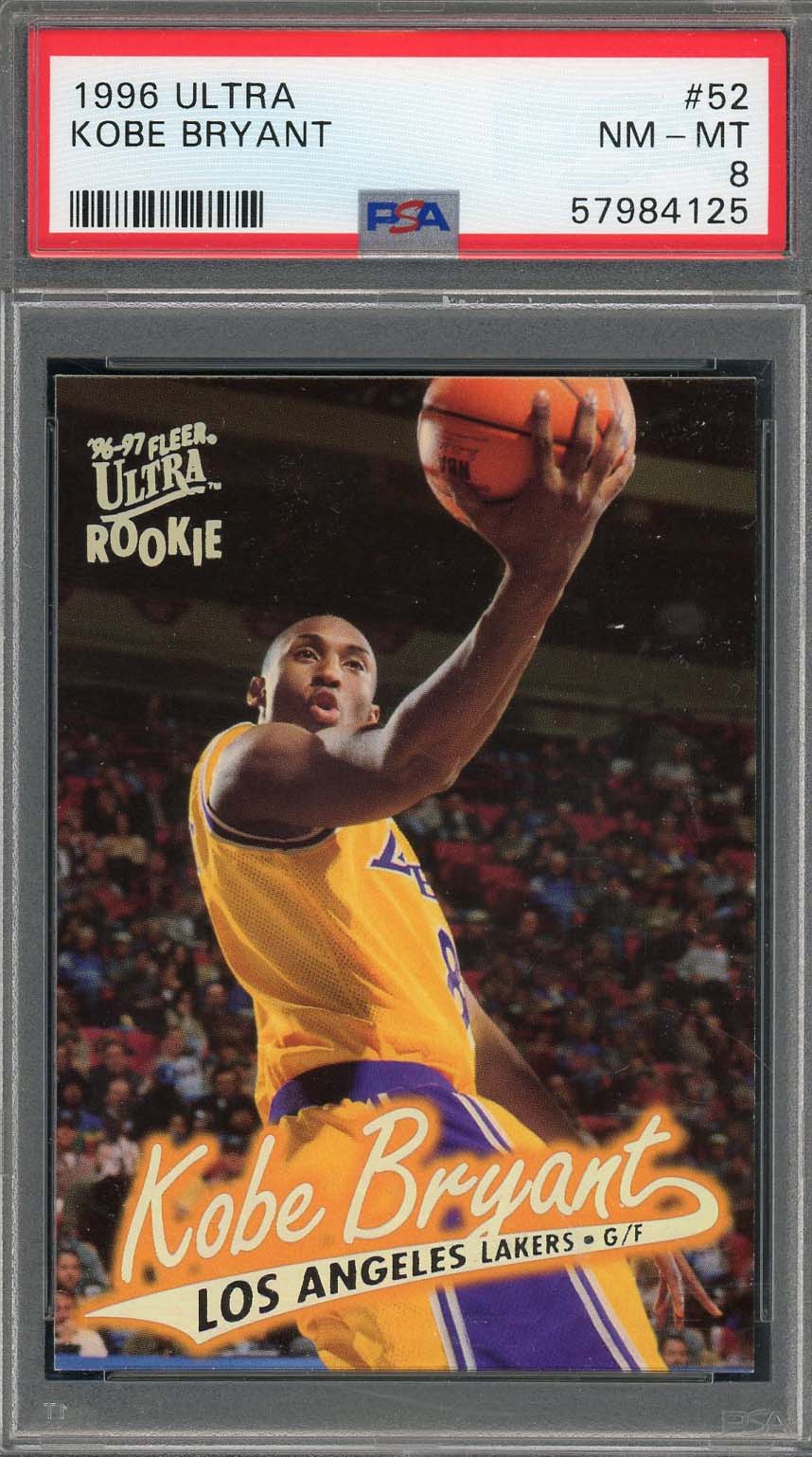 Kobe Bryant 1996 Hoops Rookie Basketball Card RC #281 Graded PSA 8