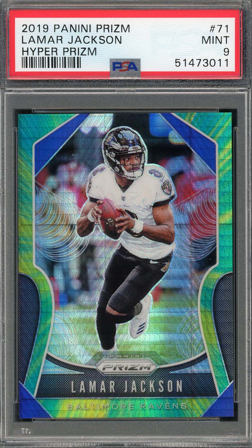 Patrick Mahomes 2020 Panini Prizm Red Ice Football Card #124 Graded PSA 9  MINT