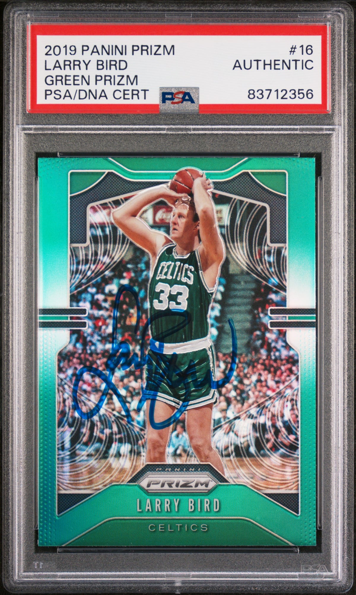 Larry Bird 2019 Panini Mosaic Silver Prizm Basketball Card #254 Graded