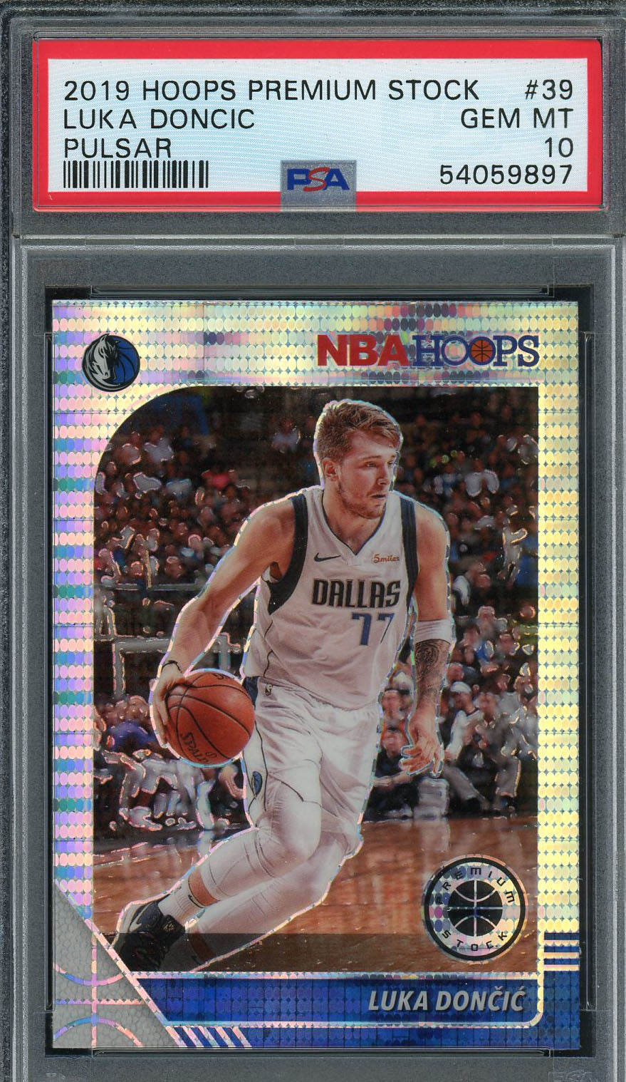 Luka Doncic 2019 Panini Hoops Premium Stock Basketball Card #39 Graded