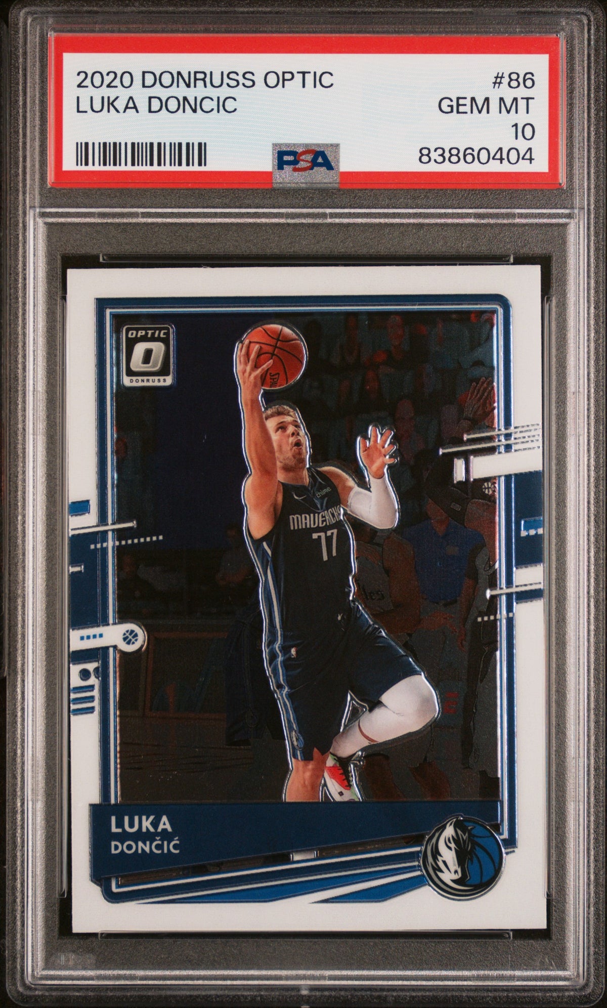 Luka Doncic 2020 Panini Mosaic Basketball Card #47 Graded PSA 10