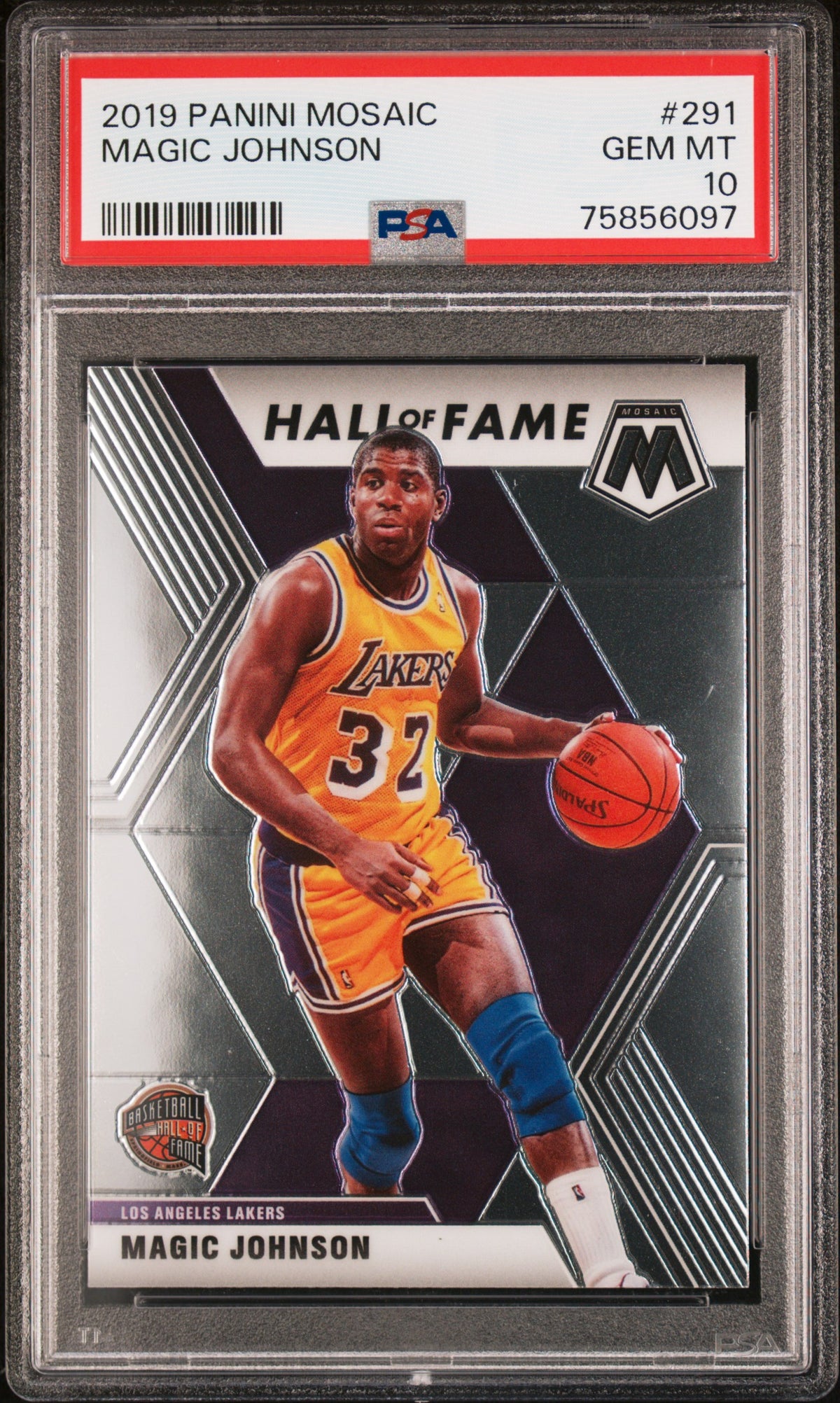 Magic Johnson 2013 Panini Prizm Basketball Card #242 Graded PSA 10