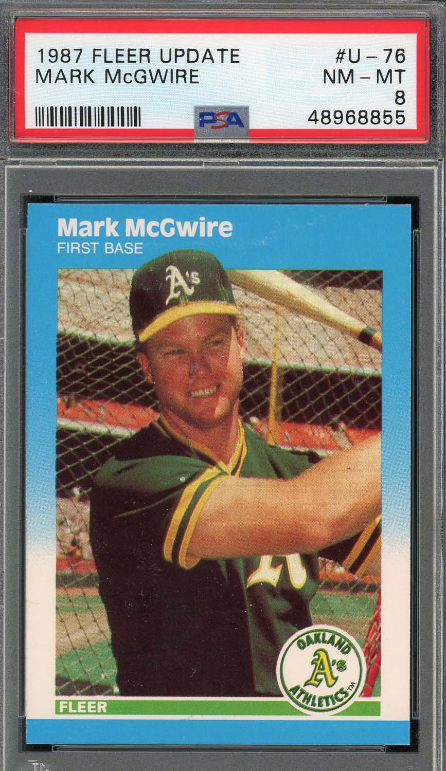 1987 Donruss #46 Mark McGwire Baseball Card - Rated Rookie
