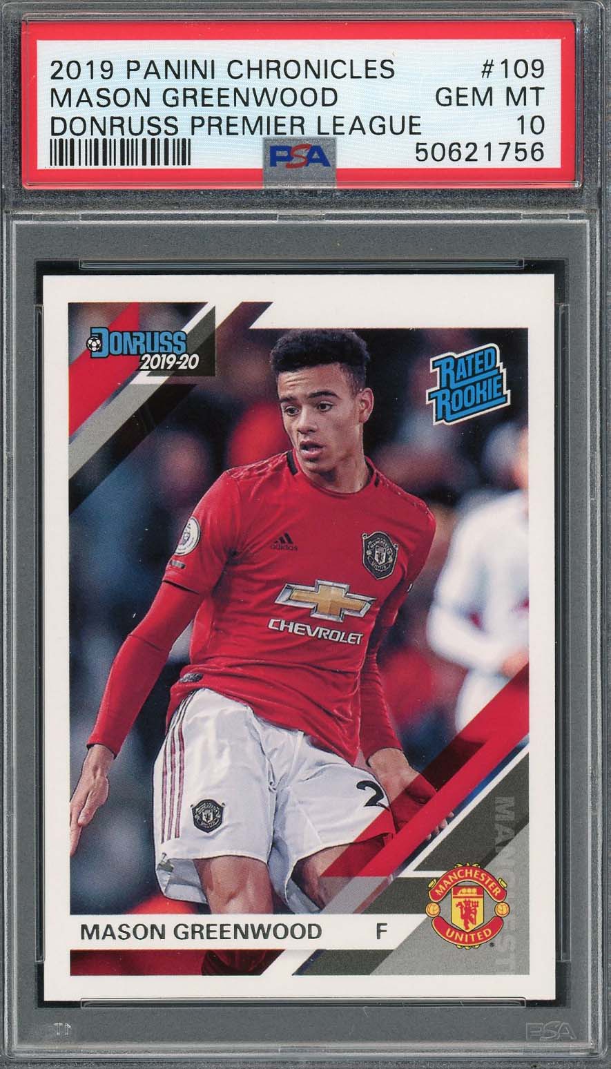 Mason Greenwood 2019 Topps Now UEFA Champions League Rookie Card #59 P