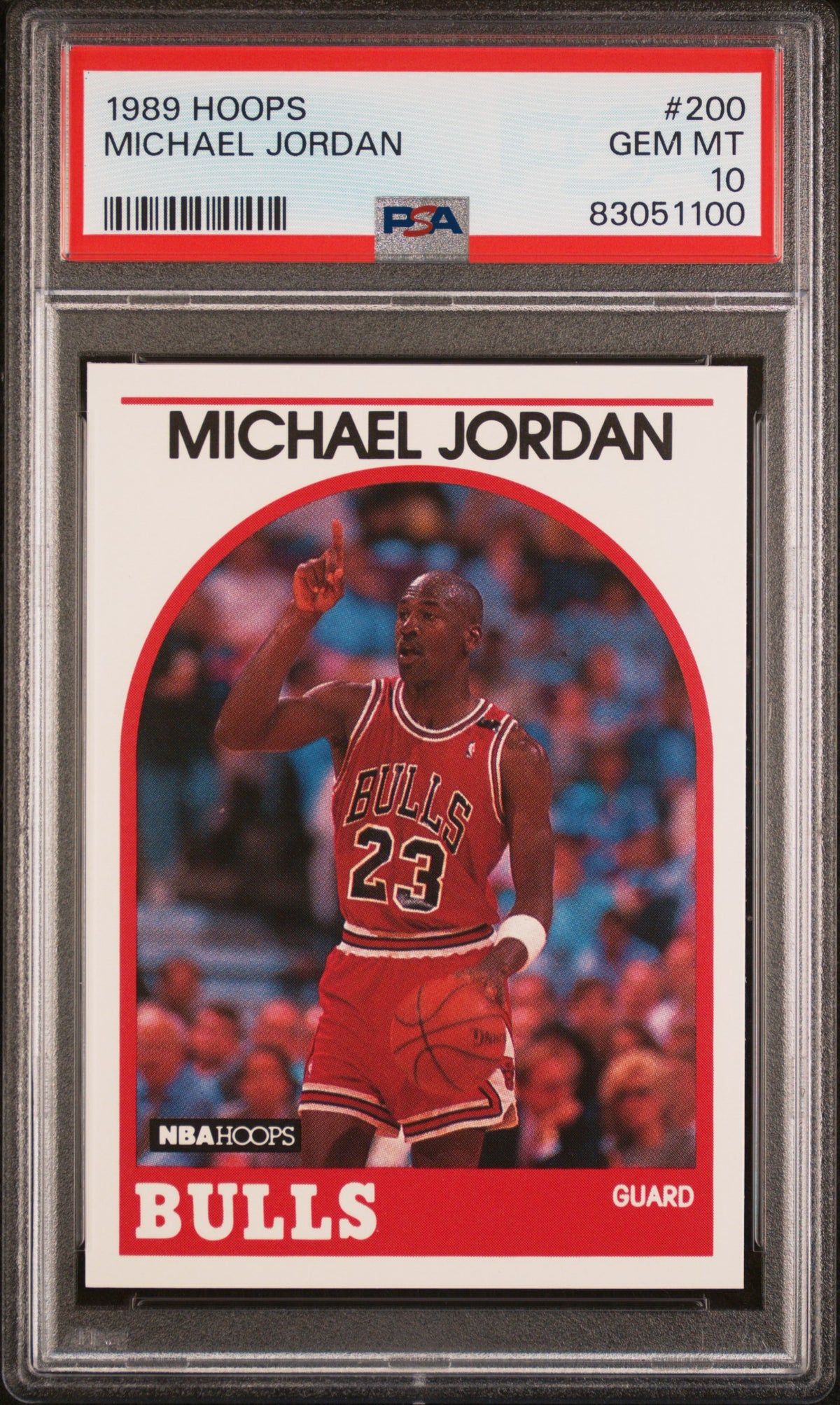 Michael Jordan 1989 Hoops Basketball Card #200 Graded PSA 10