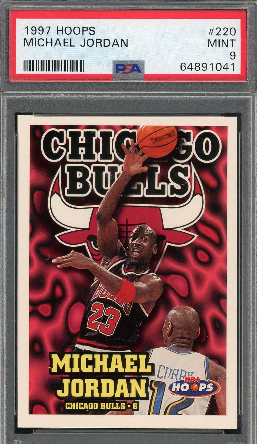 Michael Jordan 1991 Hoops Basketball Card #30 Graded PSA 9 MINT