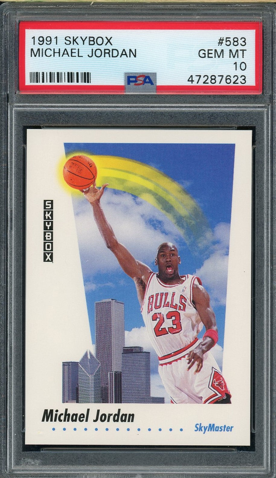 1996 Skybox Premium #16 MICHAEL JORDAN PSA 9 MINT Chicago Bulls FRESHLY  GRADED