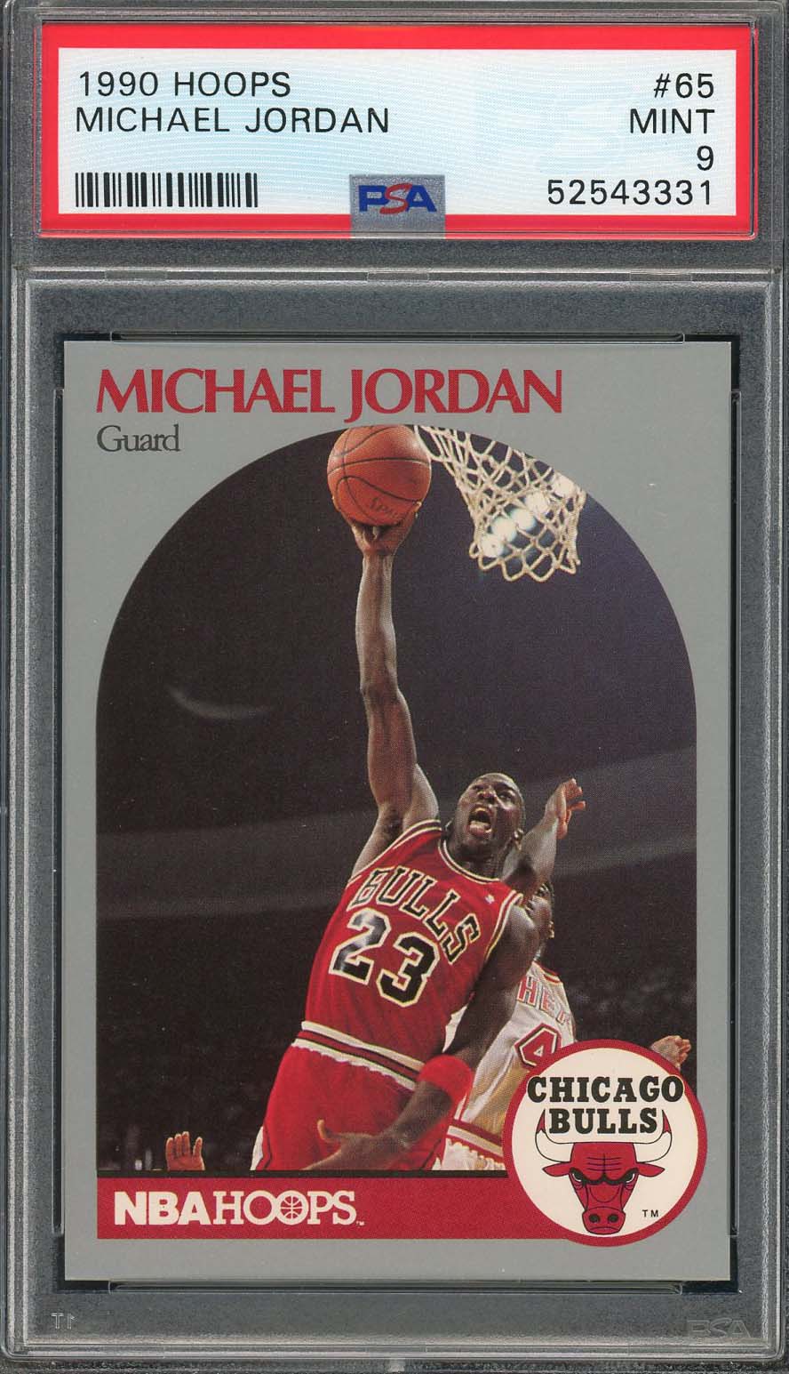 Michael Jordan 1991 Hoops Basketball Card #30 Graded PSA 9 MINT