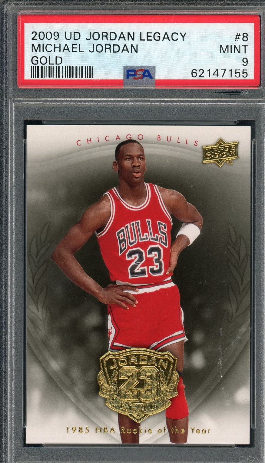 Michael Jordan 2008 Upper Deck Legacy Basketball Card #817 Graded PSA