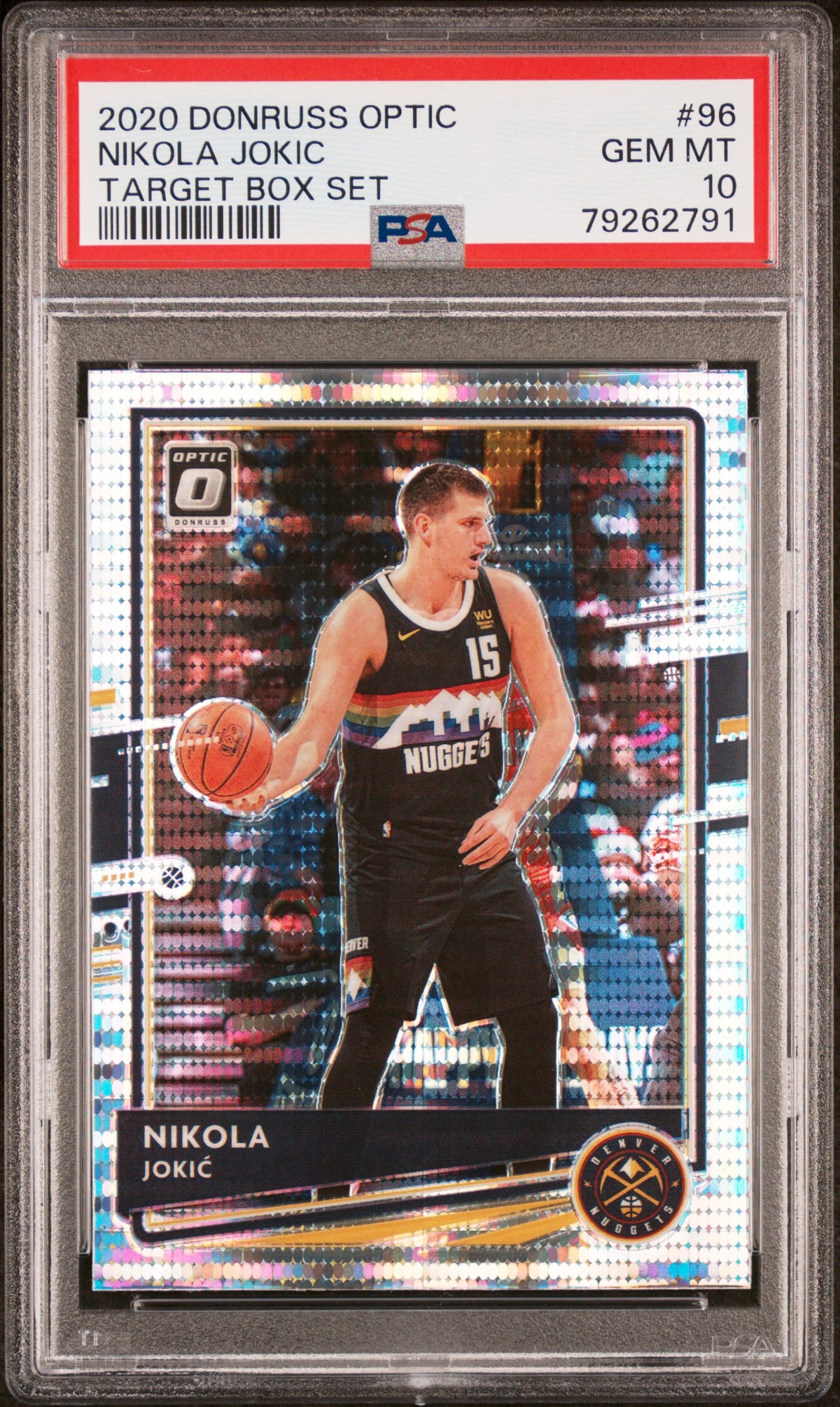 Nikola Jokic 2018 Panini Donruss Optic Basketball Card #100 Graded PSA