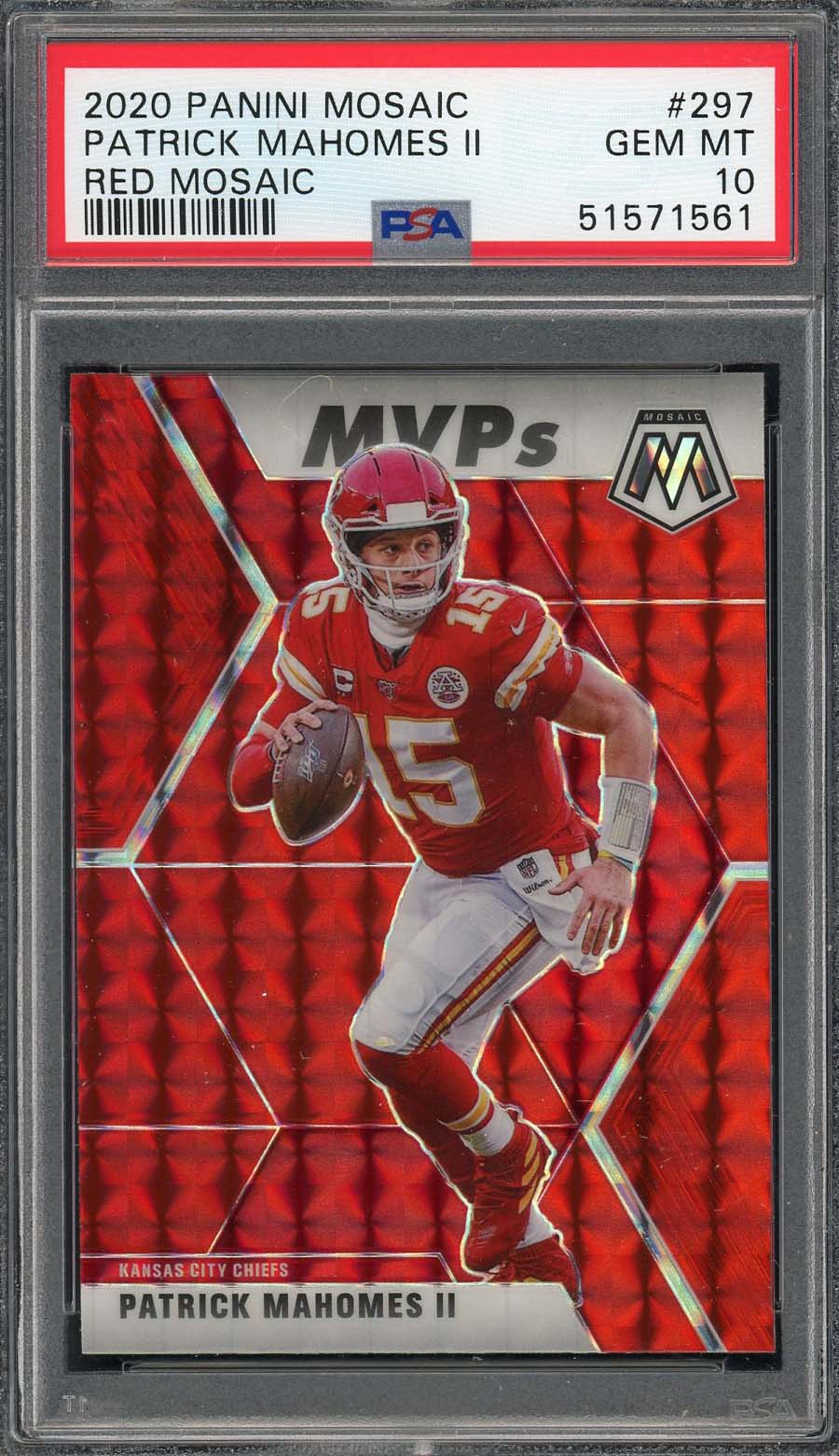 Graded Patrick Mahomes Card Patrick Mahomes II Football Card 