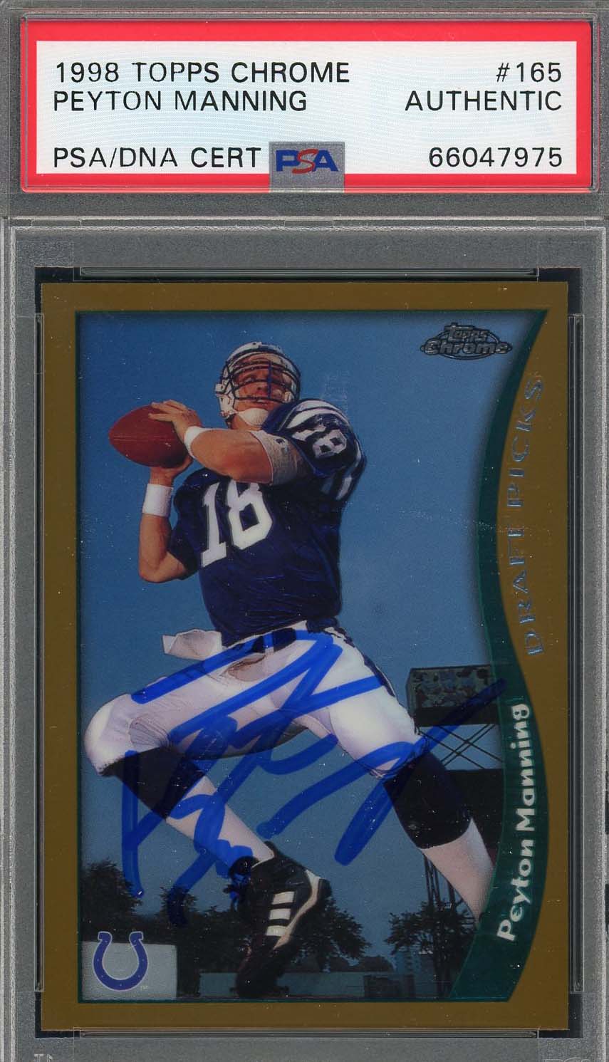 1998 SP Authentic Peyton Manning