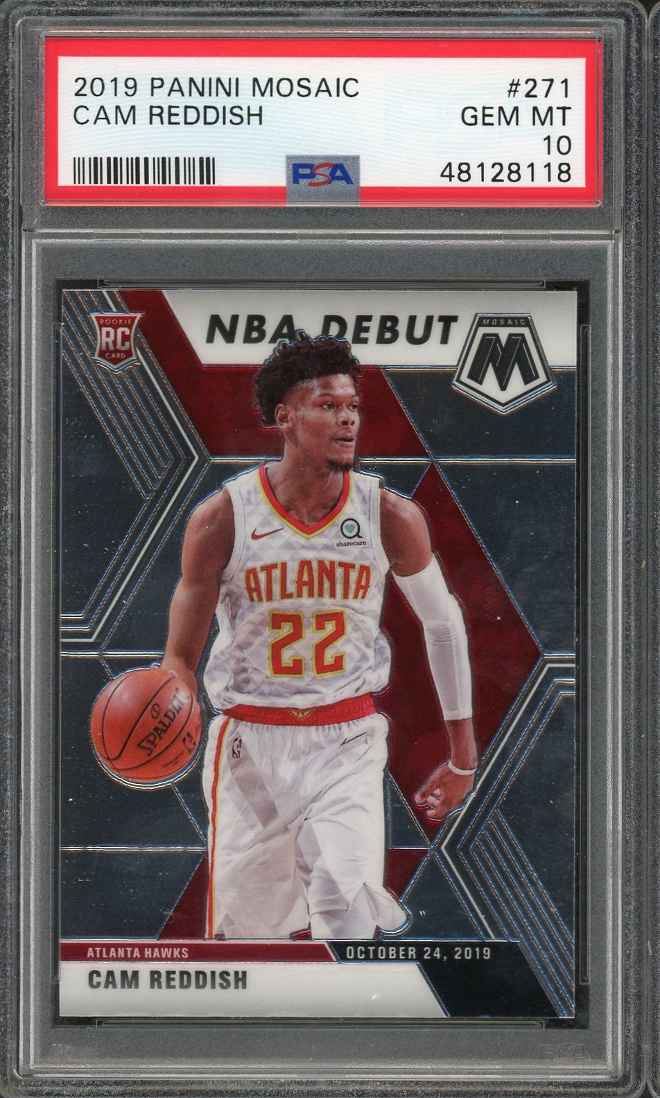 Cam Reddish 2019 Panini Mosaic Basketball Rookie Card RC #241 Graded P