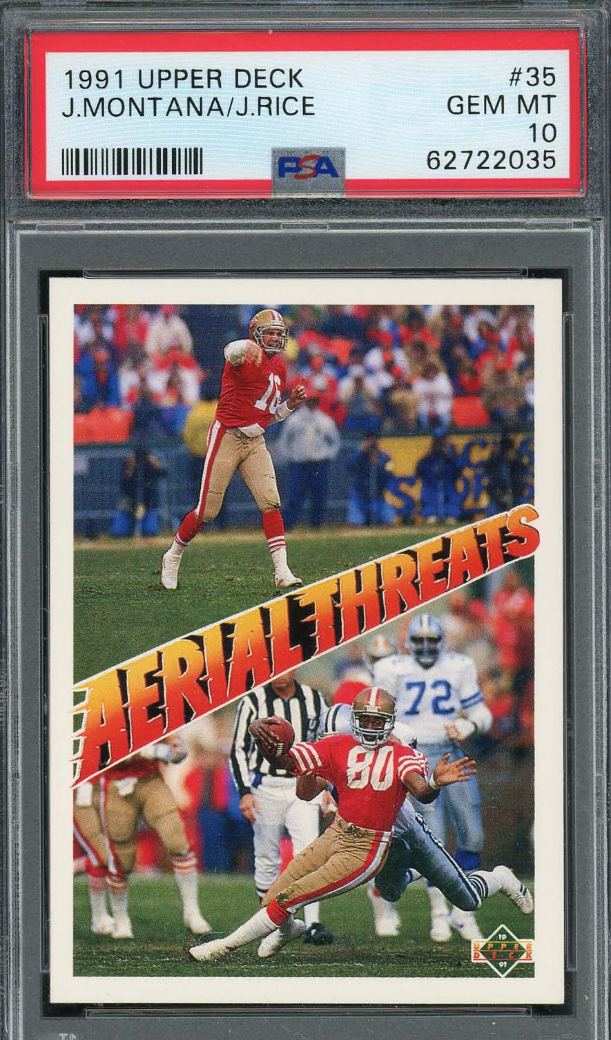 : Joe Montana/Jerry Rice 1990 Fleer Superbowl MVPs Football Card  #397 PSA 10 : Collectibles & Fine Art