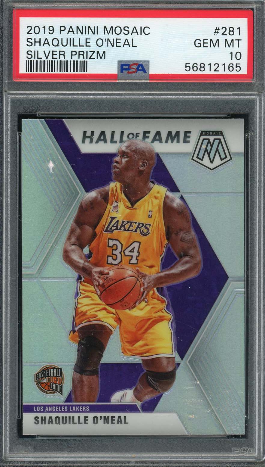 Shaquille O'Neal 2014 Panini Prizm Basketball Card #228 Graded PSA 10