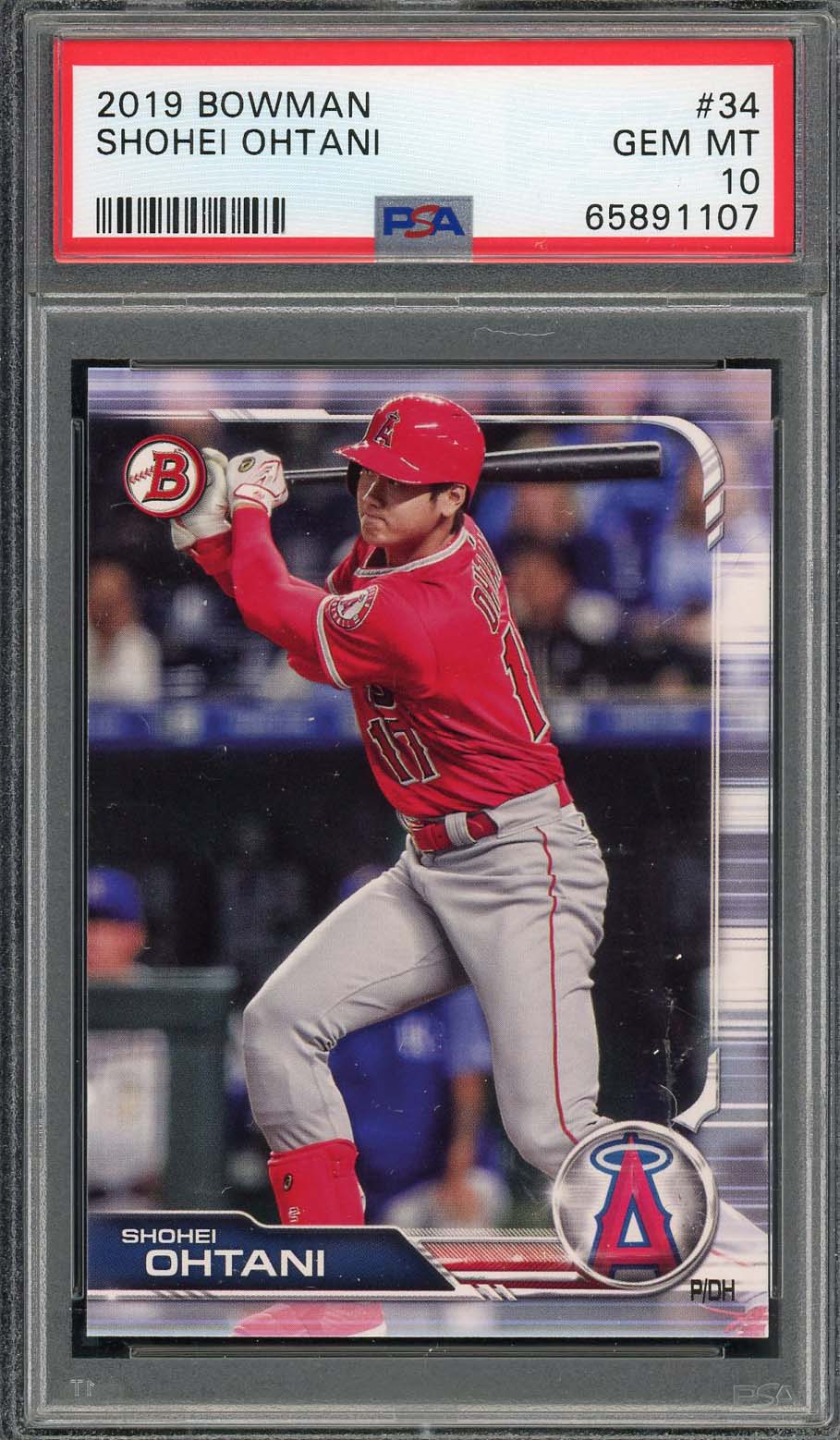 Shohei Ohtani 2023 Topps Baseball Card #17 Graded PSA 10