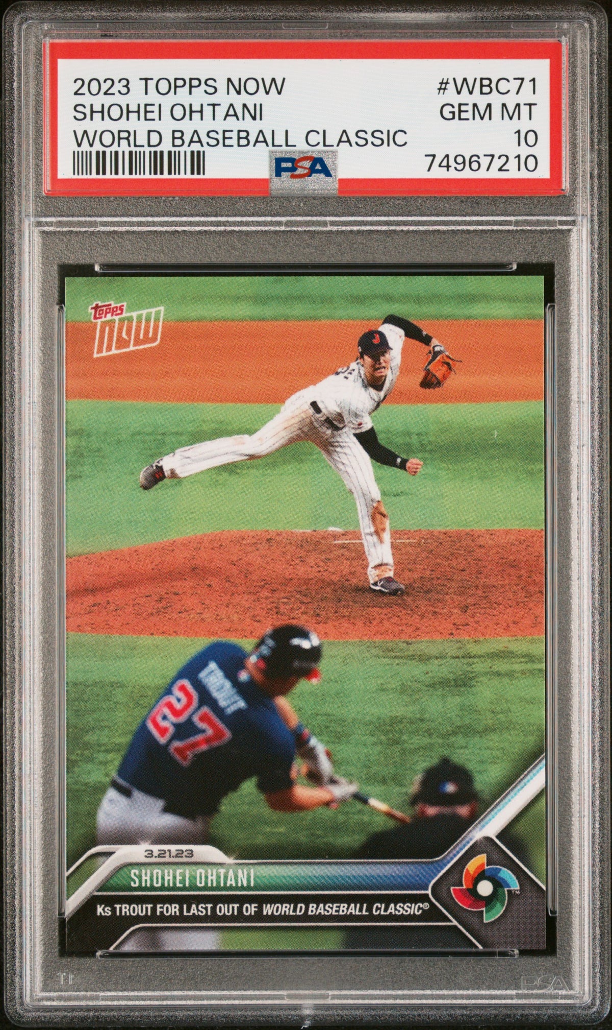 Shohei Ohtani 2023 Topps Now Offseason Baseball Card #OS23 Graded PSA