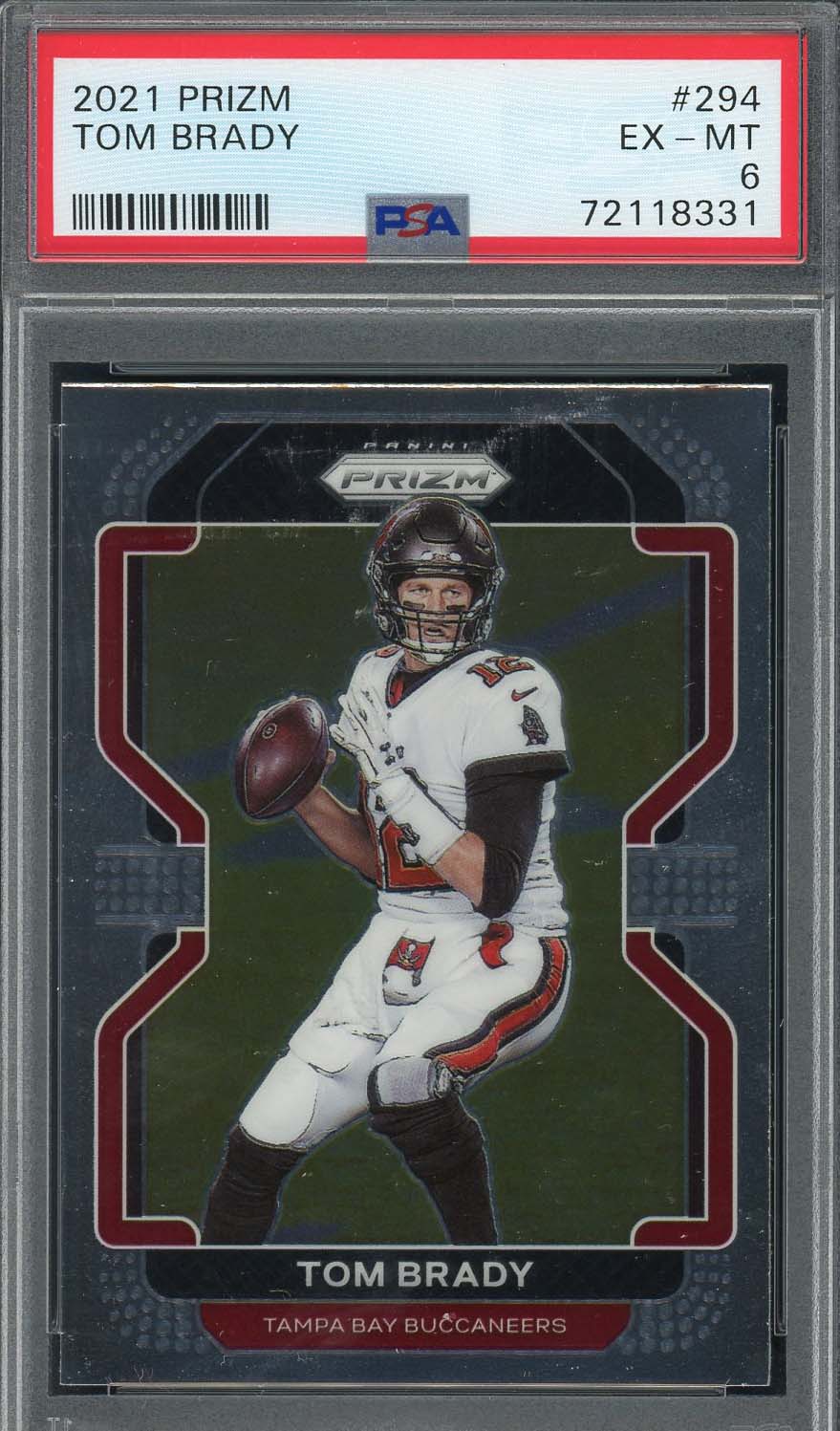 Tom Brady 2020 Panini Prizm Draft Picks Football Card #97 Graded PSA 10