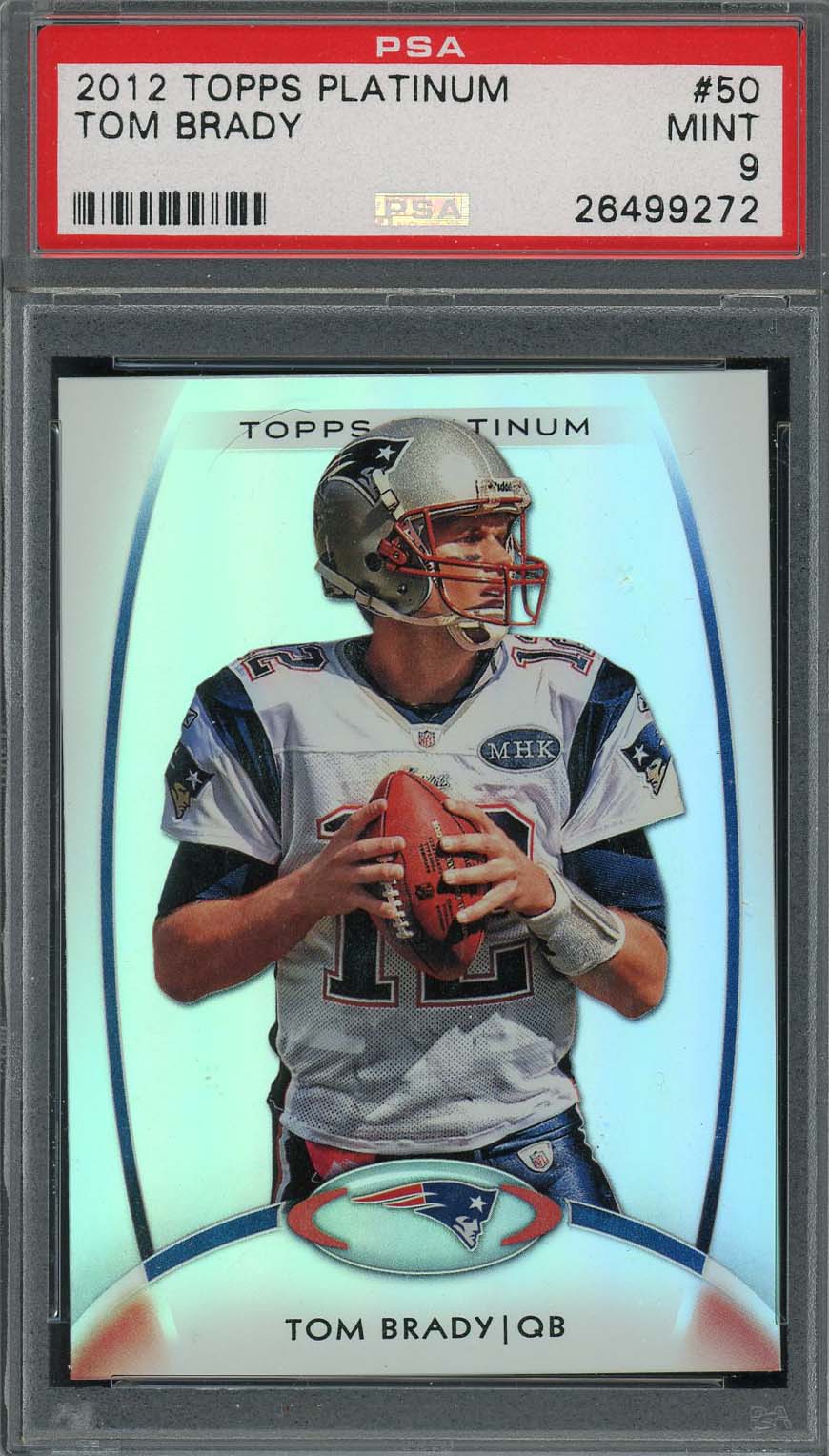  Tom Brady 2012 Topps White Jersey Football Card #440