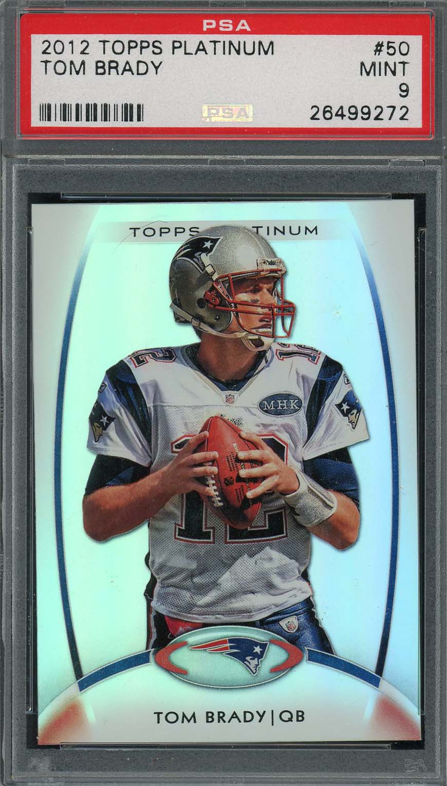 Tom Brady 2004 Topps Chrome Ring Of Honor Football Card #RH-38 Graded PSA 9