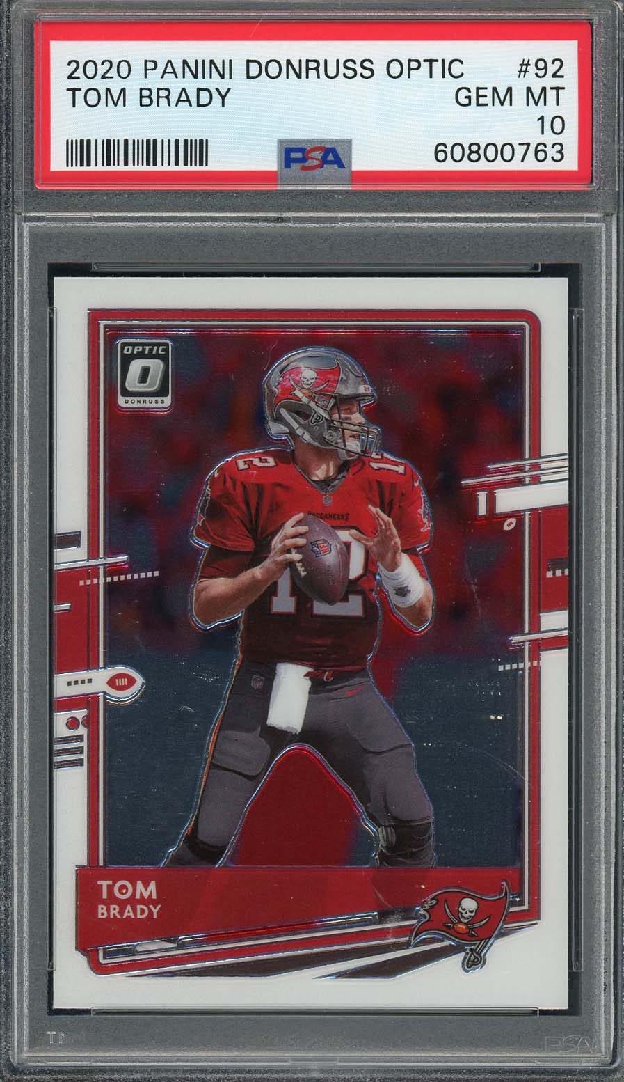 2019 Panini Donruss Optic Orange #63 Tom Brady (#012/199) - Jersey Number -  PSA NM 7 on Goldin Auctions