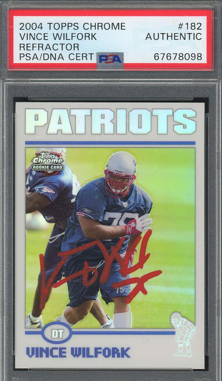 Vince Wilfork Autographed Memorabilia  Signed Photo, Jersey, Collectibles  & Merchandise