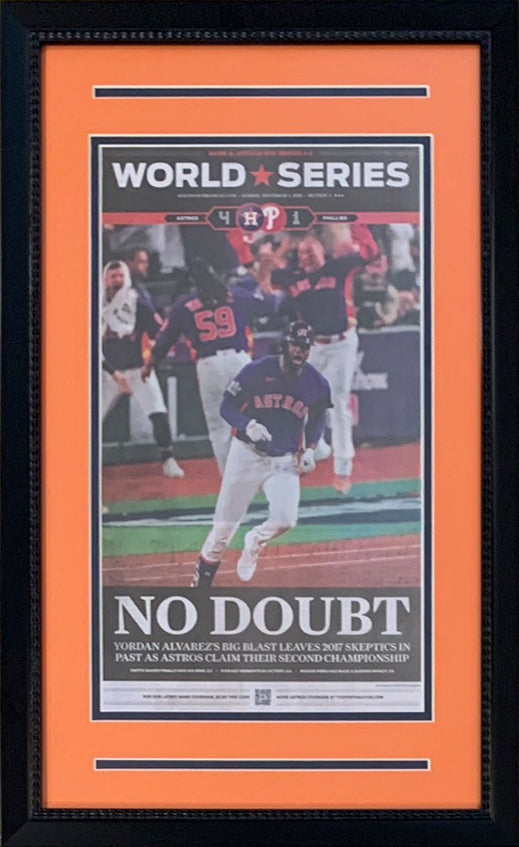 Framed The Atlanta Journal Champs Braves 1995 World Series Champions 17x27  Baseball Newspaper Cover Photo Professionally Matted at 's Sports  Collectibles Store