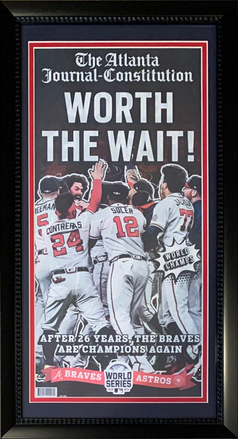 Framed Houston Astros 2022 World Series Champions Facsimile Laser