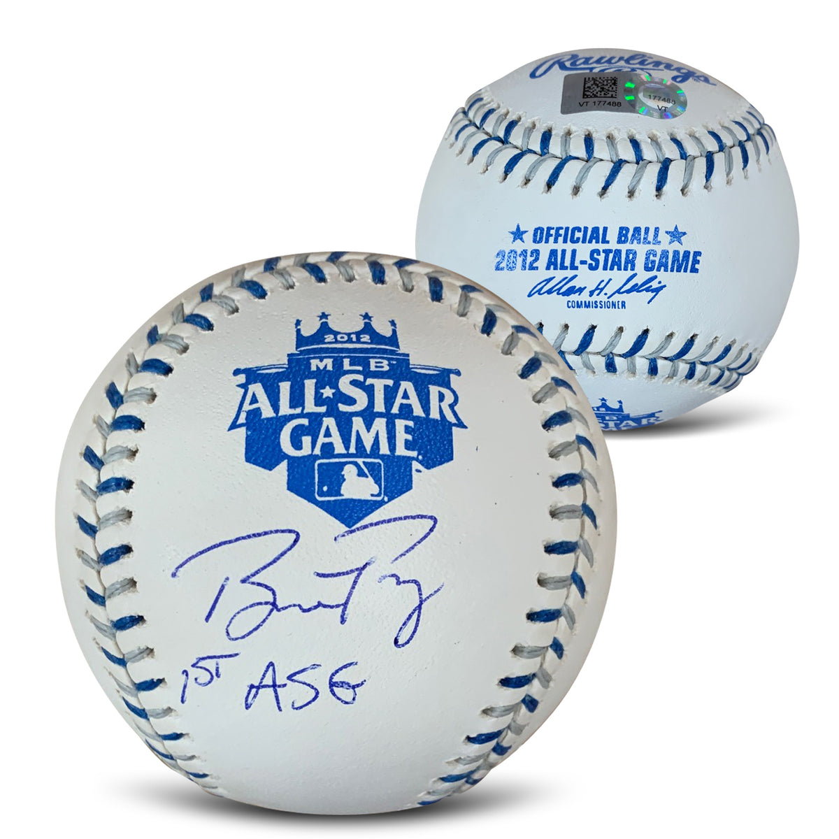 Mike Trout Autographed 2012 All Star Game Baseball MLB Hologram