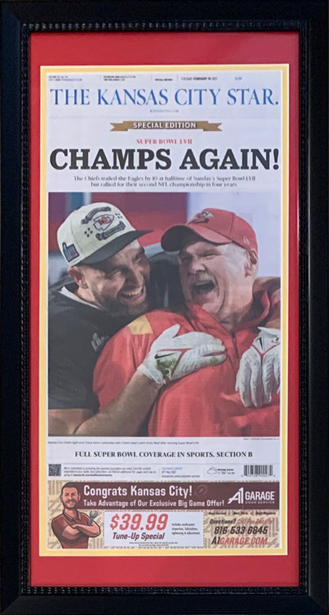 Kansas City Chiefs Super Bowl LVII (2023) CHAMPIONS 6-Player Commemorative  Poster - Costacos