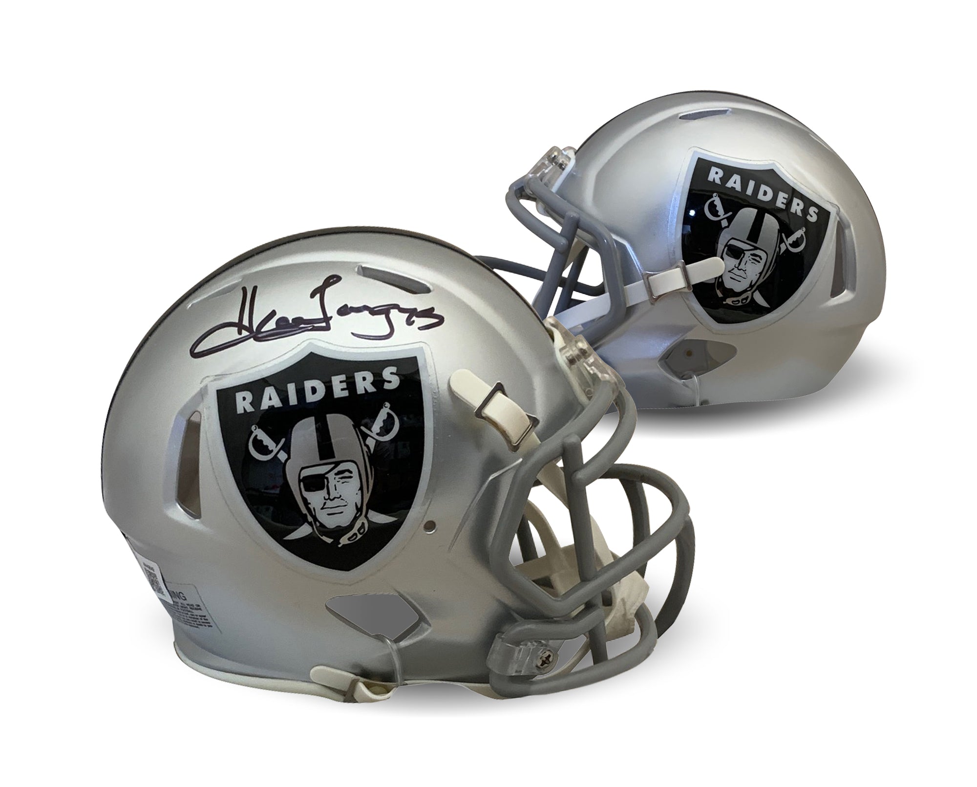 Howie Long Autographed Signed Raiders Flash Mini Helmet Beckett