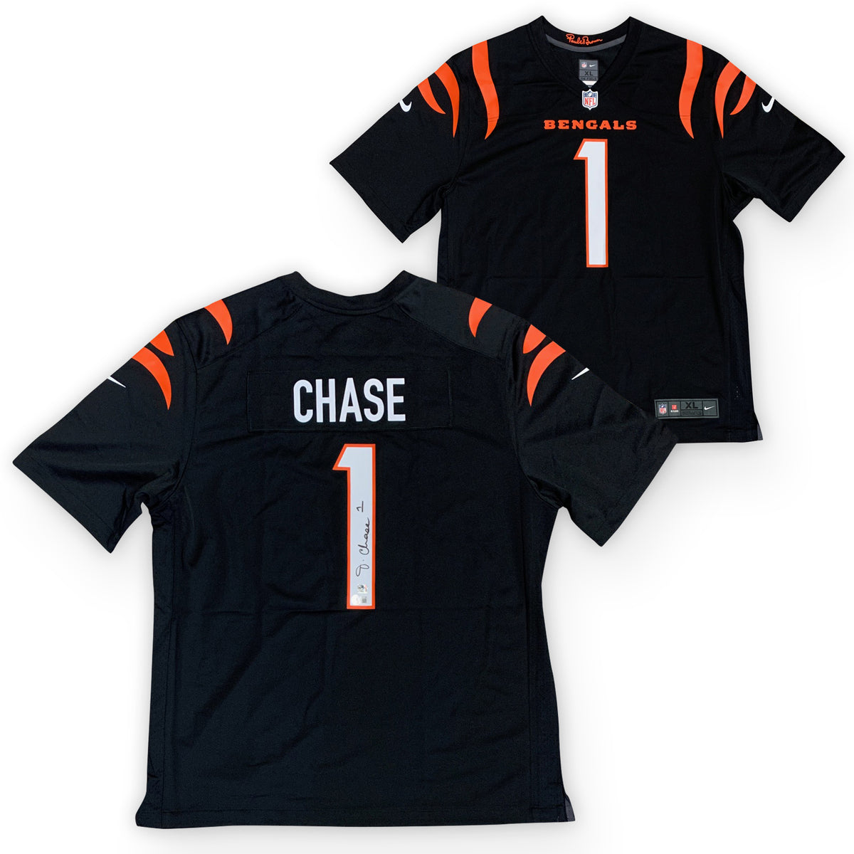 Ja'Marr Chase Autographed Cincinnati Bengals Orange Nike Game Jersey- – The  Jersey Source