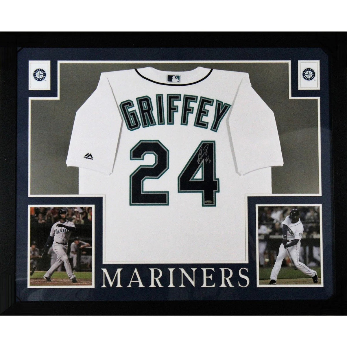 Don Mattingly 16x20 Framed Game Used Jersey & Photo Display