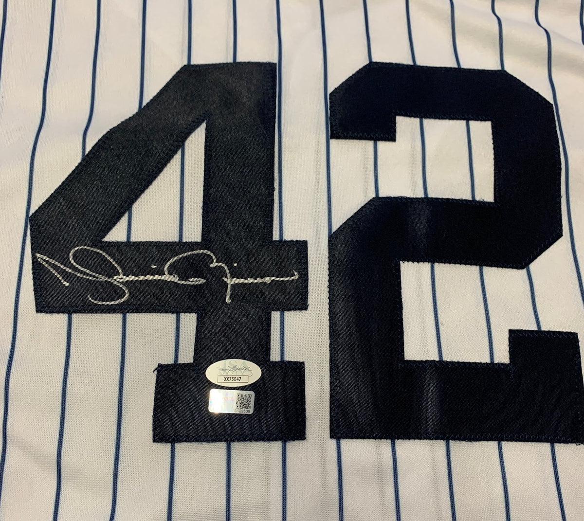 Mariano Rivera Signed Yankees Majestic Baseball Jersey Last To Wear