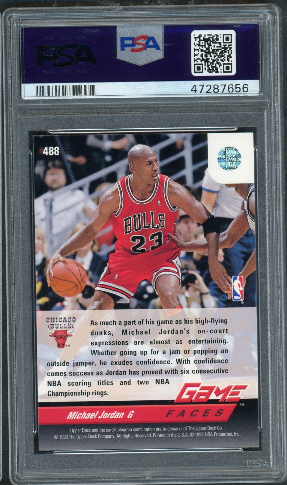  Michael Jordan 1995 Upper Deck Collectors Choice Basketball  Card #195 Graded PSA 9 MINT : Collectibles & Fine Art